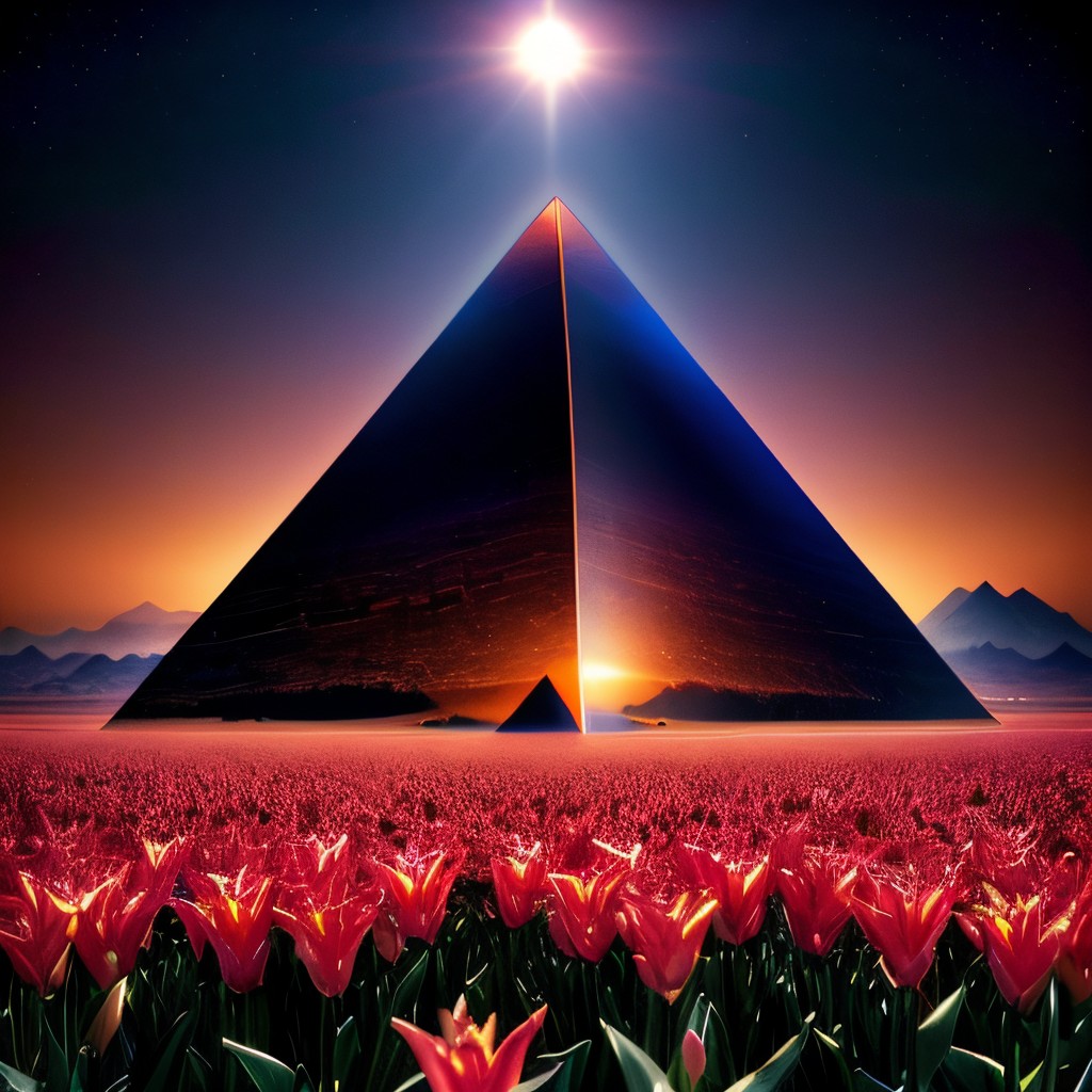 00249-813094610-masterpiece, intricate photo, field of pink lilies, gloomy red alien pyramid with shiny sleek sides in the desert by night, back.jpg